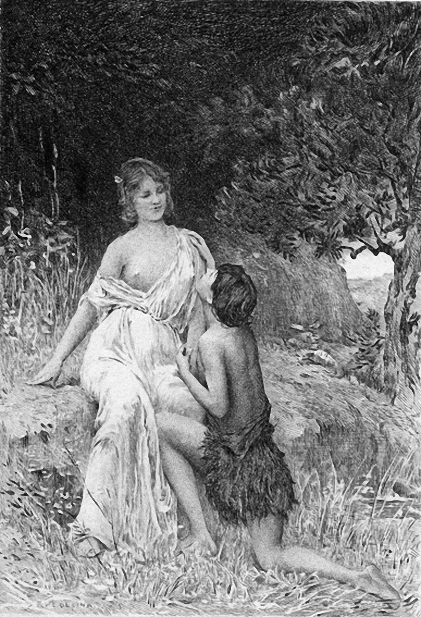 Daphnis And Chloe by Raphael Collin, 1890